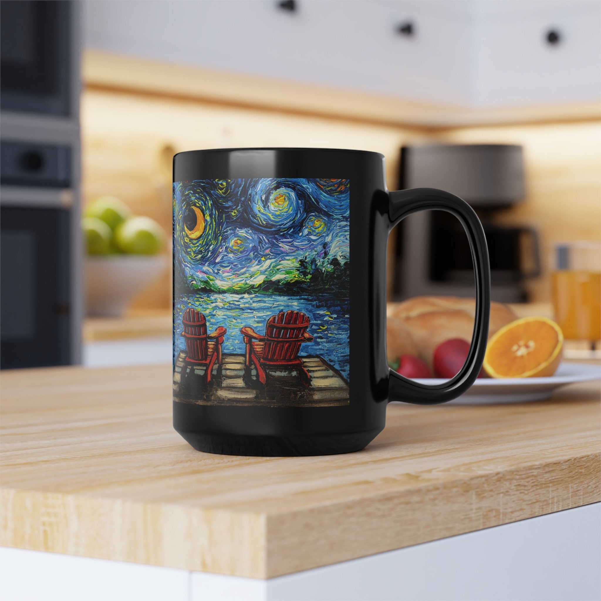 Custom National Park Ceramic Mug - Personalized Name, Night Sky Landscape, 11oz Or 15oz, Cosmic Art Style
