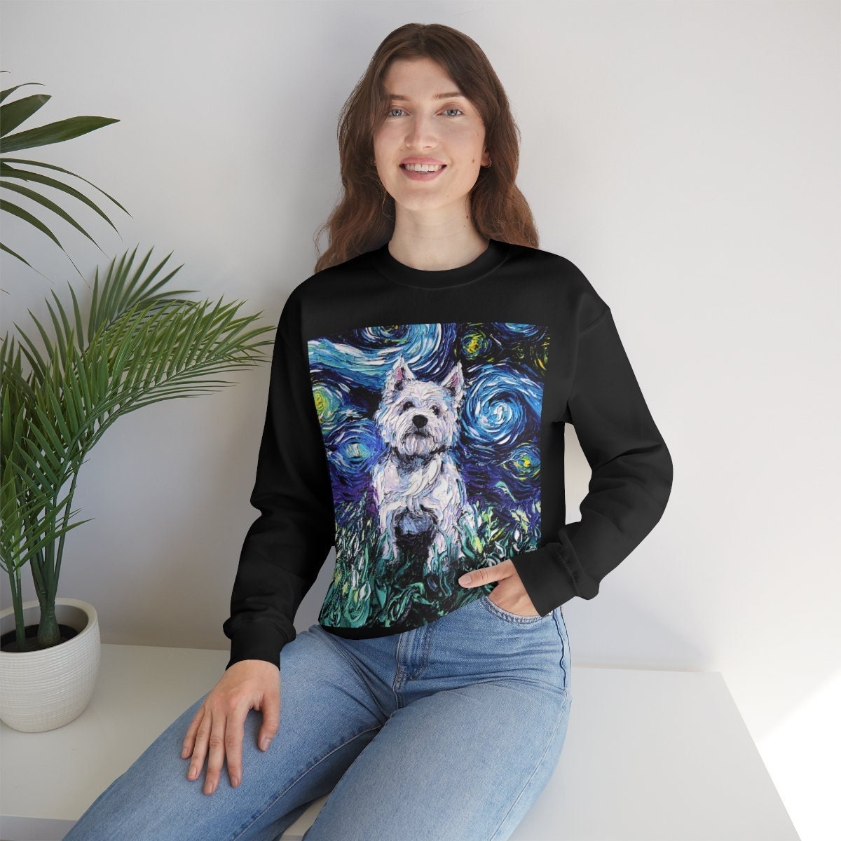 Unisex Heavy Blend Crewneck Sweatshirt Westie West Highland