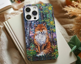 Red Fox Phone Case Woodland Animal Art Cell Cover