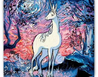 Magnet - The Last Star Of Morning Fantasy Art The Last Unicorn Refrigerator Magnet 3x3 Or 4x6 Inch Sizes Choose Decor By Aja