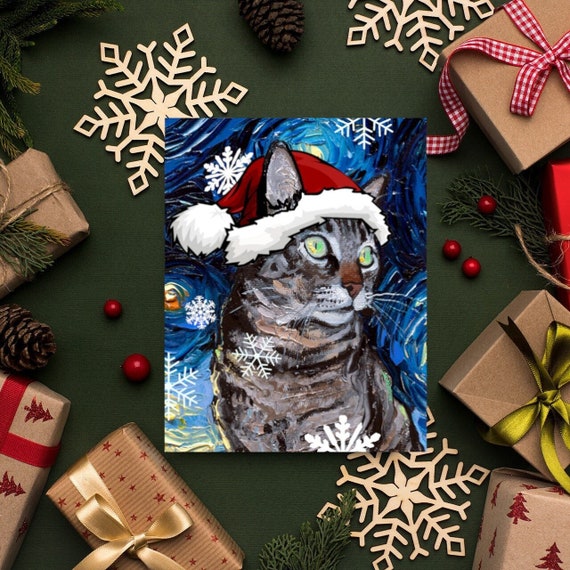 Indoor Cat Holiday Card | Set of 10 Indoor Cat Holiday Card | Set of 10