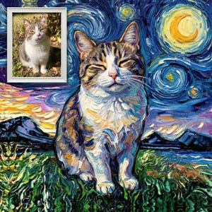 Custom Pet Portrait examples by artist Aja Trier of Sagittarius Gallery