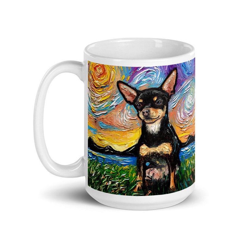 Black and Tan Short Hair Chihuahua at Sunset Coffee Mug Dog - Etsy