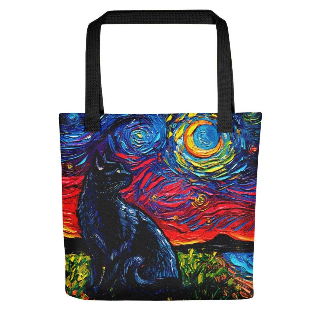 Moon and Cat tote