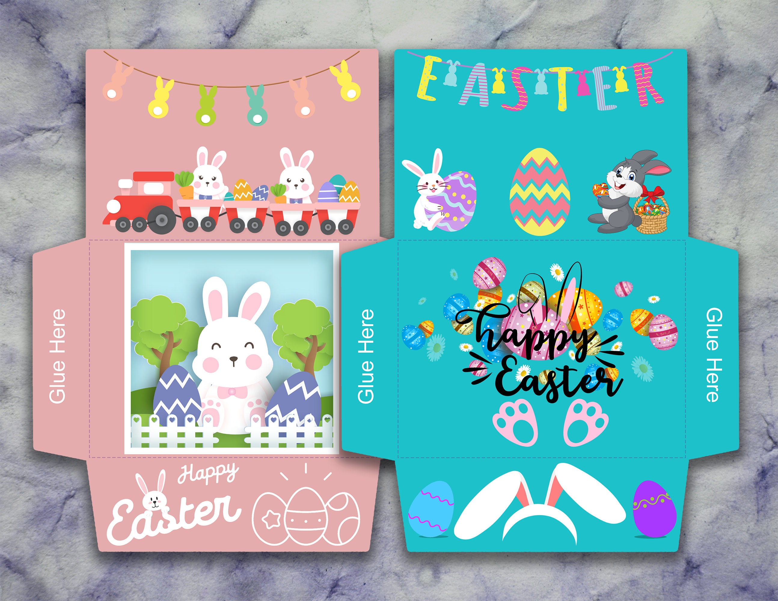 Easter BUNNY ENVELOPES Invite Greetings Printable Envelopes - Etsy