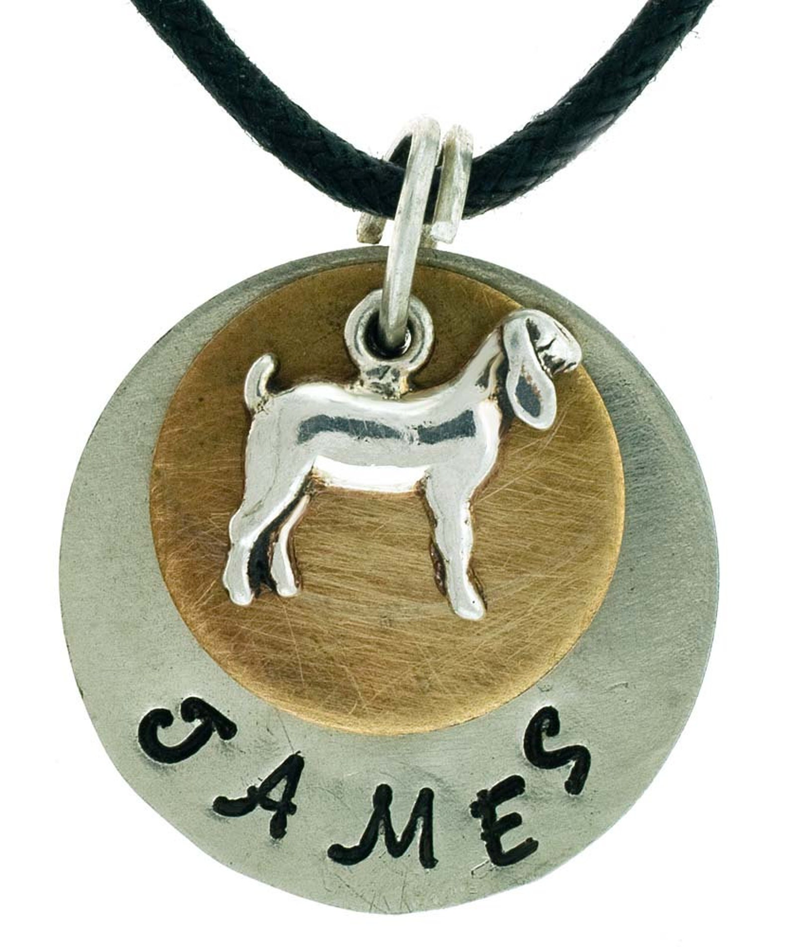 Stock Show & Farm Animal Name Necklaces With Adjustable Cord Etsy
