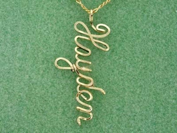Name drop online necklace