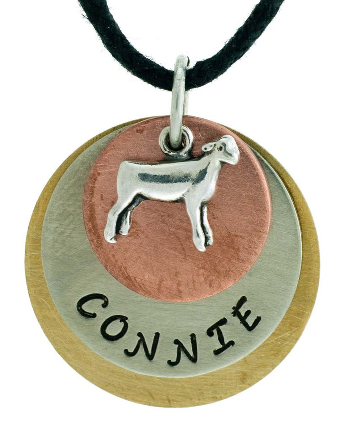 Stock Show & Farm Animal Name Necklaces With Adjustable Cord Etsy