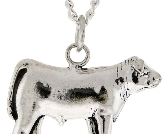 Silver or Gold Western Steer Charm