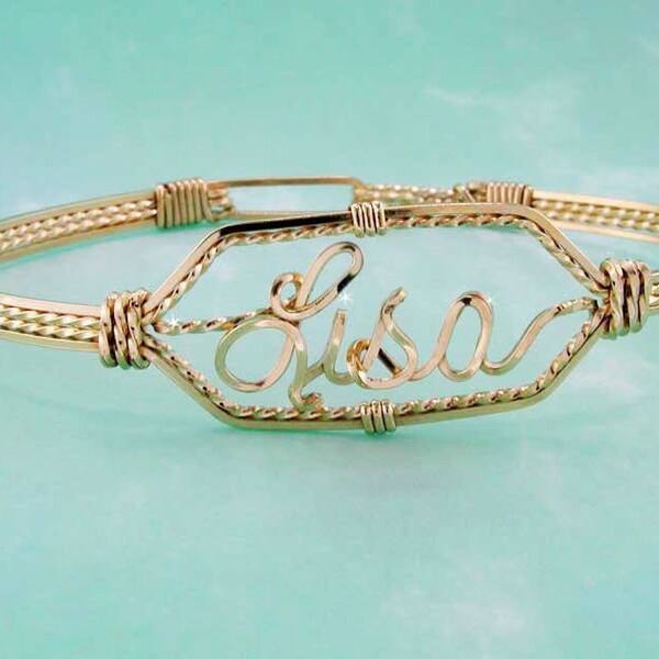 Wire Name Jewelry Etsy