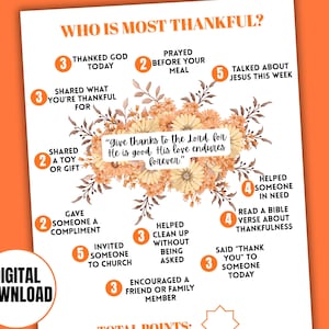 Who is Most Thankful Game, Thanksgiving Games, Friendsgiving Games, Thanksgiving Sunday School
