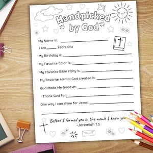 All About Me Christian Printable, Christian Crafts Sunday School, Christianity for Kids Printable, Christian Activity for Kids