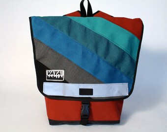 Long Colorful Backpack in Terra Cotta