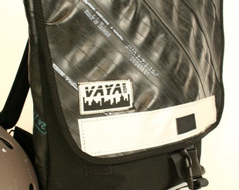 Recycled Bike Tube Backpack with Reinforced Bottom