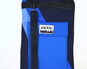 Blue Striped Drum Stick Bag