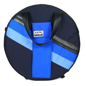 Blue Striped Cymbal Backpack/Bag