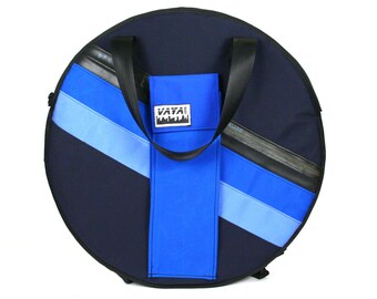 Blue Striped Cymbal Backpack/Bag