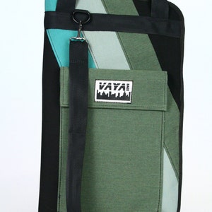 Green and Black Drum Stick Bag