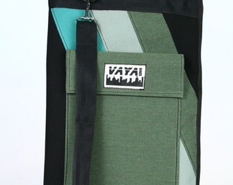 Green and Black Drum Stick Bag