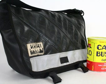 Medi Recycled Bike Tube Messenger Bag