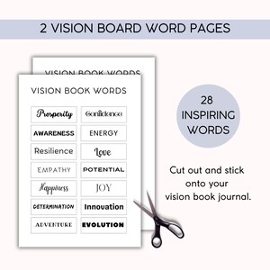 Vision Board Journal, Dream Manifestation, Law of Attraction, Goal Planning, Canva + PDF, PLR Resell Rights image 6