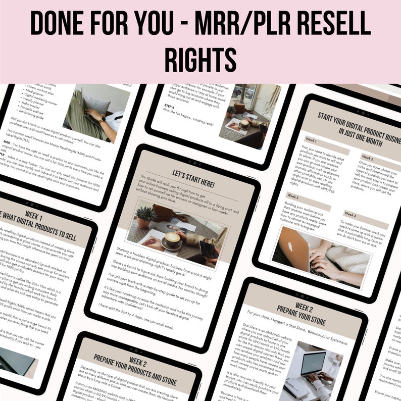 Faceless Digital Marketing Ebook With PLR and MRR, Learn and Resell ...