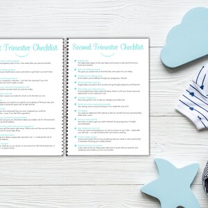 Pregnancy Checklist Planner with PLR Resell Rights, First Time Mom, Canva + PDF image 6