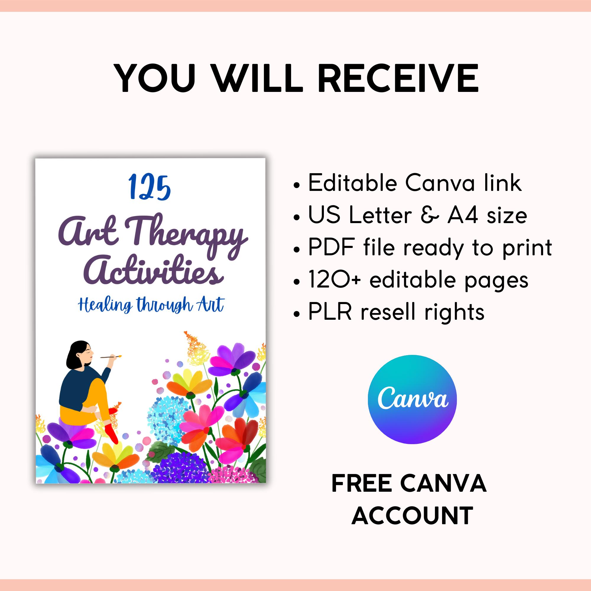 Art Therapy Worksheet Bundle, CBT, DBT, Mindfulness, Therapy Social ...