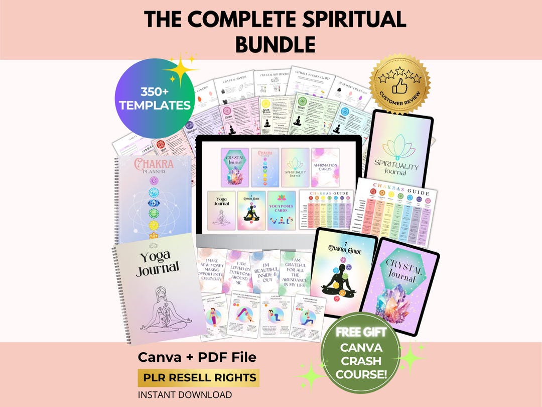 Spiritual Awakening Bundle With PLR Resell Rights, Chakra, Yoga ...