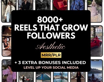 Faceless Reels Bundle with Master Resell and Private Label Rights, Luxury Aesthetic Reels for Instagram, Faceless Videos for Instagram Canva