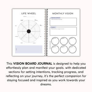 Vision Board Journal, Dream Manifestation, Law of Attraction, Goal Planning, Canva + PDF, PLR Resell Rights image 4