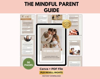 Mindful Parenting Ebook Guide, Parenthood Ebook, Positive