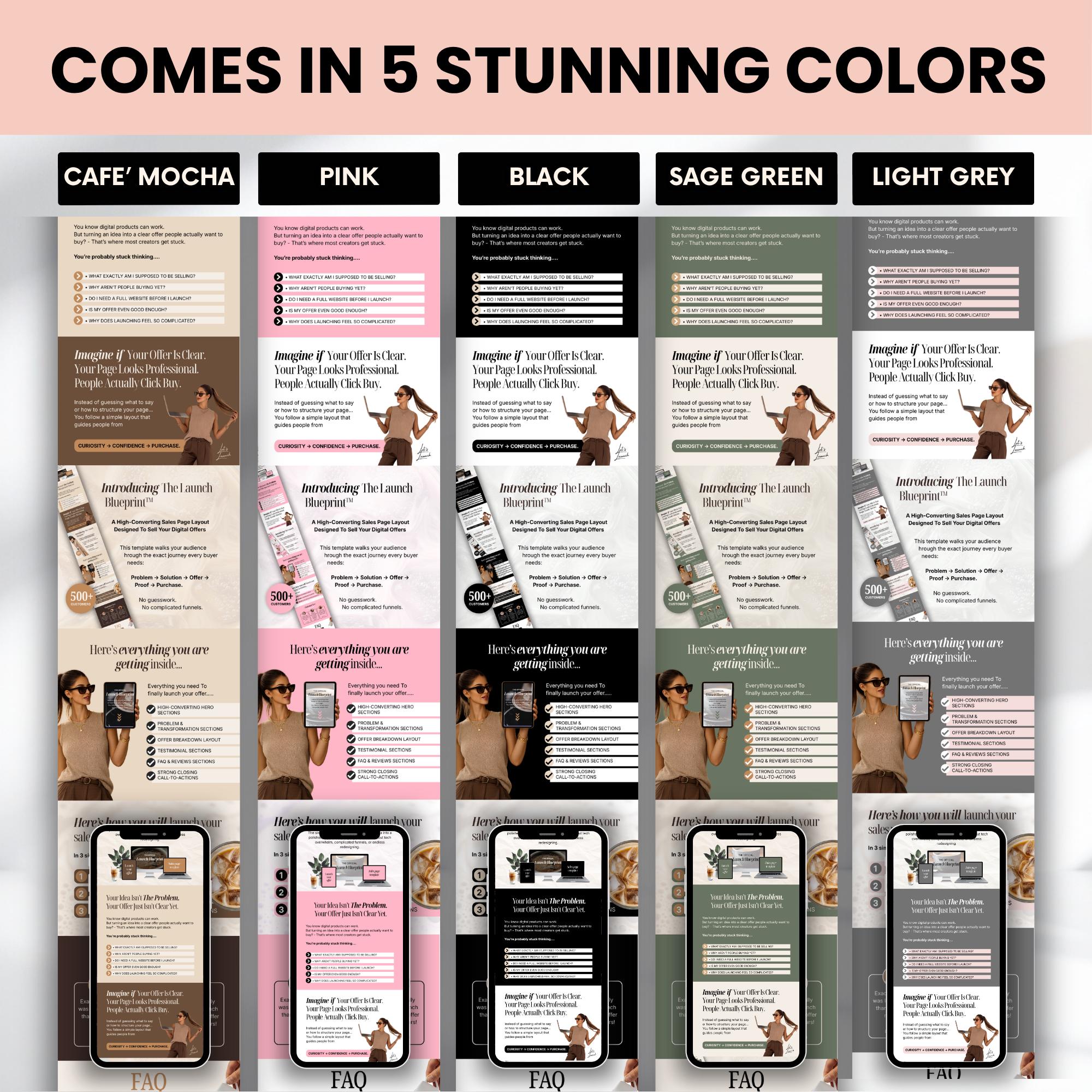 PLR Canva Sales Page Template for Stan Store & Beacons, Editable PNG ...