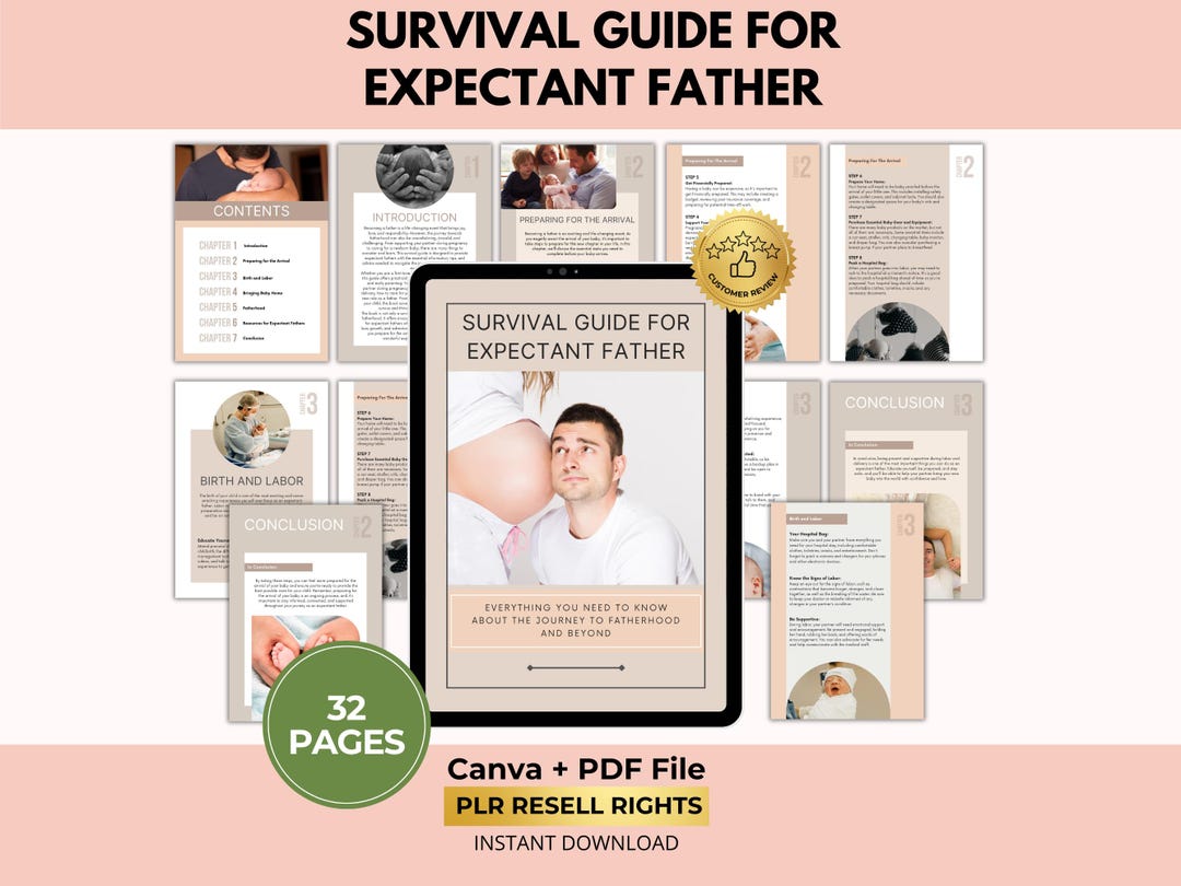 Fatherhood Survival Guide With PLR Resell Rights, Expectant Dad Tips ...