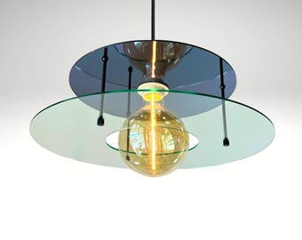 Crystal Acrylic Pendant Lamp: Midcentury statement  chandelier, Retro flush mount Ceiling light