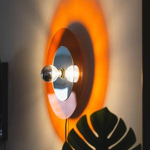 Oranje wandhanglamp | Moderne plafondlamp van acrylglas uit het midden van de eeuw