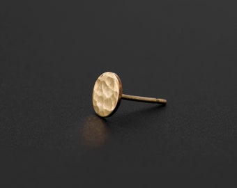 Hammered Circle Stud Earrings  - silver circle earrings gold circle studs hammered disc posts gift under 50stud earrings
