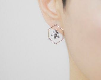 Sterling Silver Minimalist Handmade Ear Jacket Earrings Crystal Clear