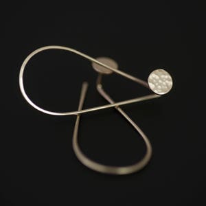 Double Sided Disc Earrings - available in gold or silver double earrings front back earring bridal earrings unique earrings