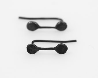 Dot Dot Ear Pins Earrings - silver ear climbers gold earpins earrings ear crawlers gold earrings modern simple earrings