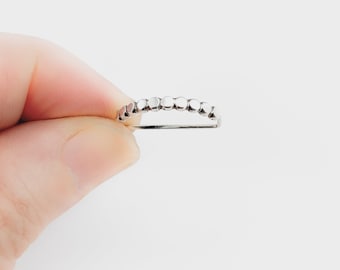 Silver Orbit Ear Pin, silver ear climber, silver ear pin, contemporary unique earring, gift under 25, handmade, soniga