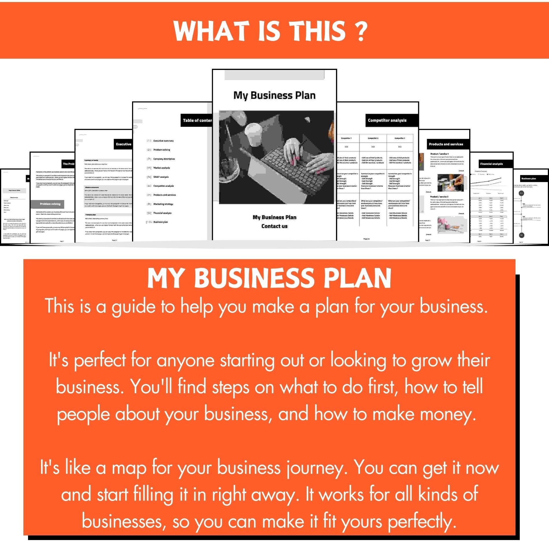 Best Etsy Business Plan Template Small Business Planner Proposal