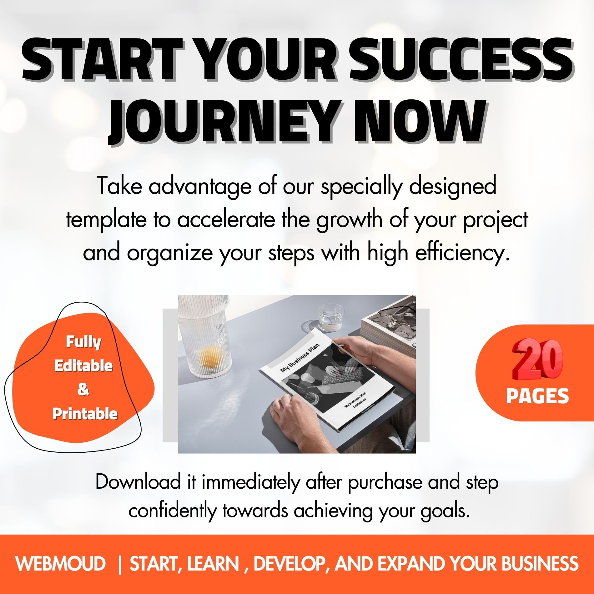 Best Etsy Business Plan Template Small Business Planner Proposal