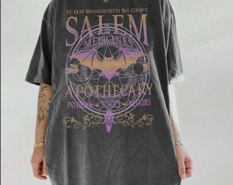Salem Apothecary Halloween Tee, Retro Style Halloween Tee, Salem Witches Shirt, Salem Sweatshirt, Salem 1692 Tee, Salem Witches Sweatshirt
