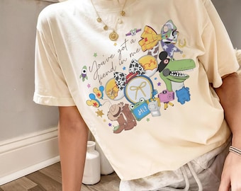 Coquette Bow Disney Pixar Toy Story T-Shirt, Buzz Woody Toy Story 5 Movie 2026 Shirt, You've Got a Friend In Me, Rex Mickey Ears Hat Shirt