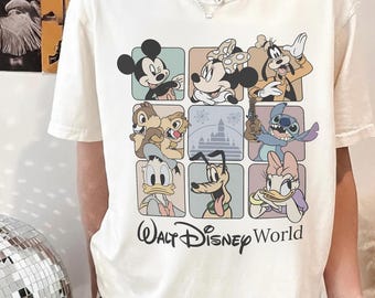 Retro Walt Disney World Shirt, Mickey and Friends Tshirt, Disney Family Trip Shirt, Disneyland Friend Trip 2026, Disney 2026 Trip