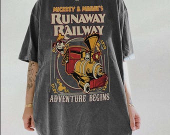 Vintage Disney Mickey & Minnie's Runaway Railway Shirt, Nothing Can Stop Us Now Shirt, Disney Ride Shirt, Disneyland Family Matching Tee