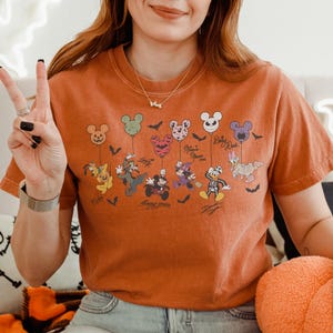 Retro Disney Toy Story Signature Shirt, Mickey Balloon Halloween Tee, Woody Buzz Jessie Rex Bullseye Shirt, Disney Halloween Vacation Tees Yam