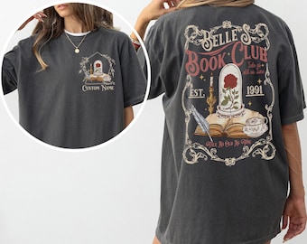 Disney Belle Book Club Shirt, Comfort Colors Bookish Tee, Vintage Style Reading Shirt For Women, Tale As Old As Time, Book Lover Gift