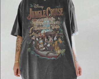 Vintage Jungle Cruise Ride Shirt, Comfort Colors Disney World Tee, Magic Kingdom Mickey and Friends Graphic, WDW Disney Vacation Trip Shirt
